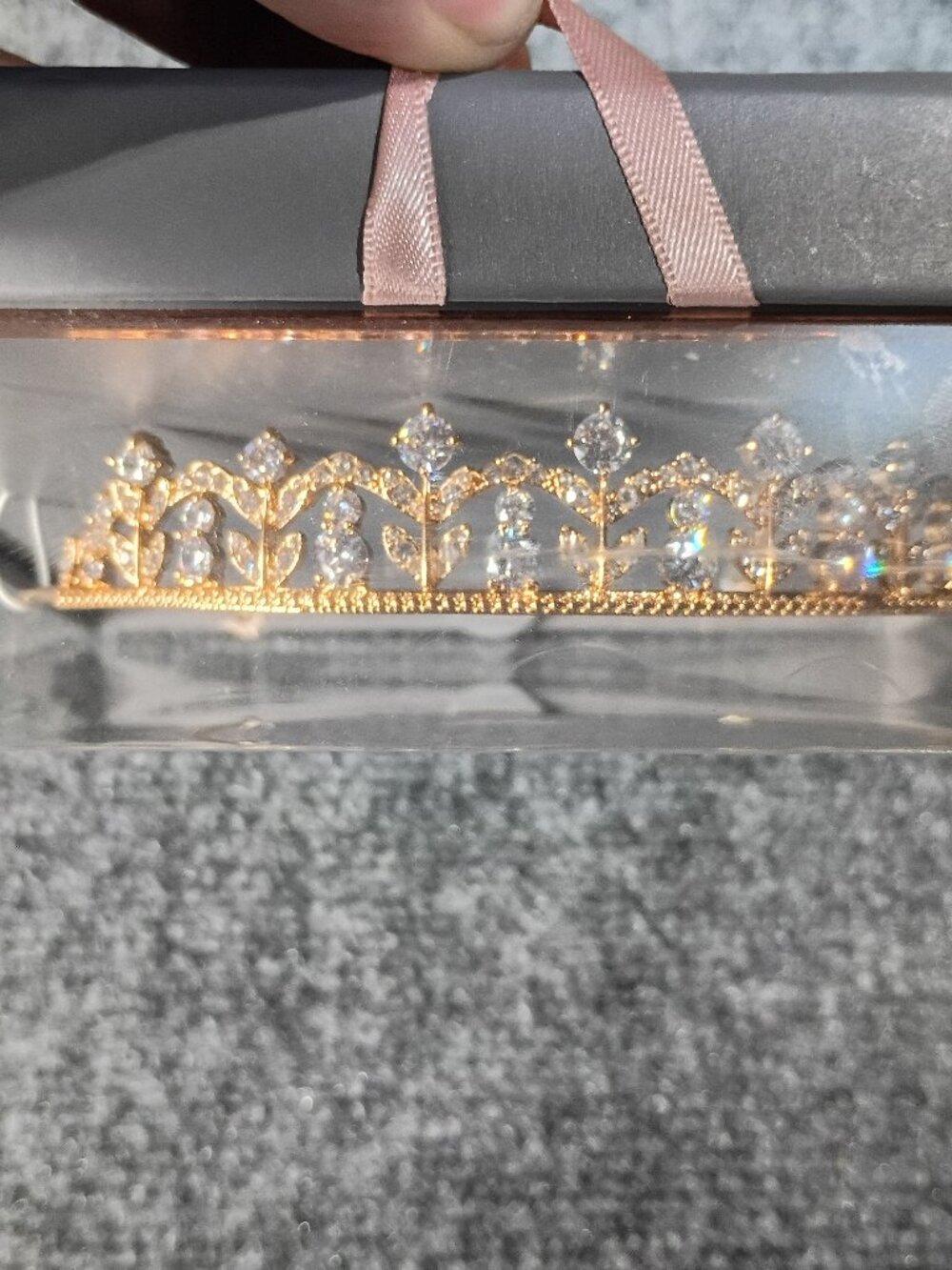 Gold Plated Cubic Zirconia Hair Tiara | Believe by Brilliance